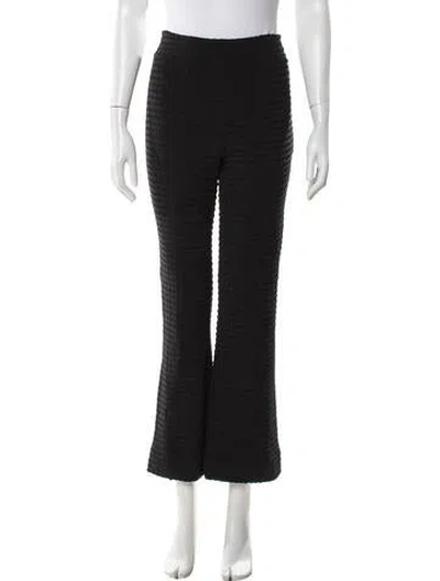Pre-owned Ganni Flared Pants In Black