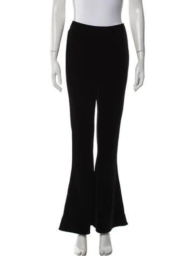 Pre-owned Ganni Flared Pants In Black