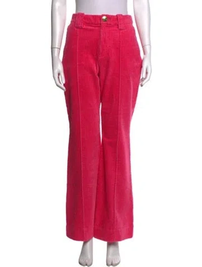 Pre-owned Ganni Flared Pants In Pink