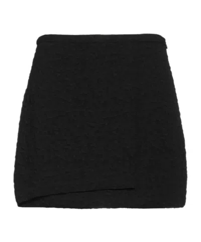 Ganni Flared Skirt In Black