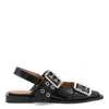 Ganni Buckle Ballerinas