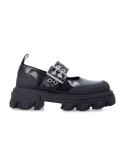 Ganni Flat Shoes Black In Multi