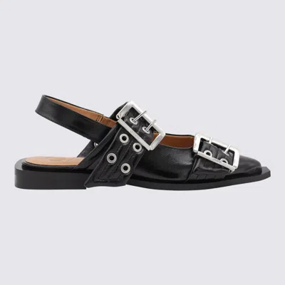 GANNI FLAT SHOES BLACKS AND GREYS