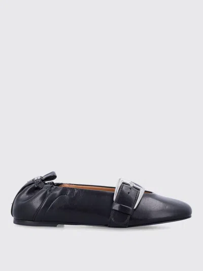 GANNI BALLET FLATS GANNI WOMAN COLOR BLACK,H22608002