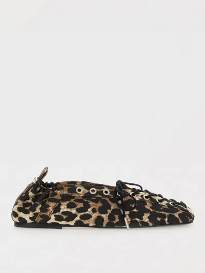 GANNI BALLET FLAT GANNI WOMAN COLOR BROWN,H41998032