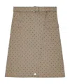 Ganni Polka Dot-print Skirt In Nude