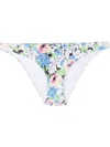 Ganni Women Floral Pattern Bikini Briefs In Blau