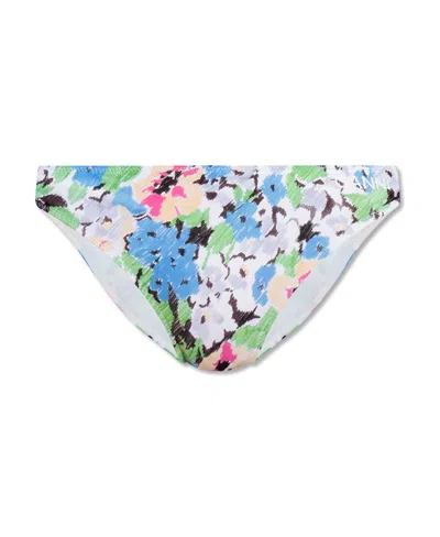 GANNI GANNI FLORAL PATTERN STRETCHED BIKINI BOTTOMS