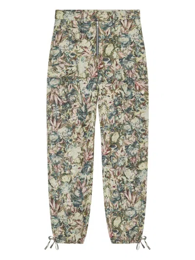 GANNI FLORAL PATTERNED TROUSERS GANNI