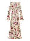 Ganni Floral Print Maxi Dress
