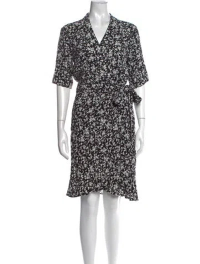 Pre-owned Ganni Floral Print Mini Dress W/ Tags In Multi