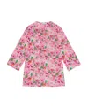 Ganni Open Tie Band Blouse In Sugar Plum In Pink