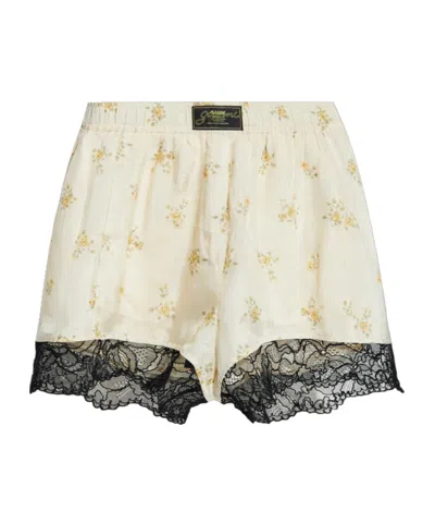 GANNI GANNI FLORAL SHORTS