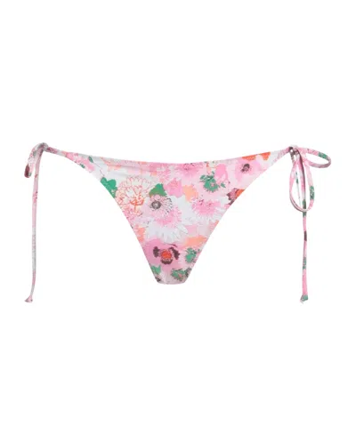 Ganni Floralprint Bikini Bottoms In Multi