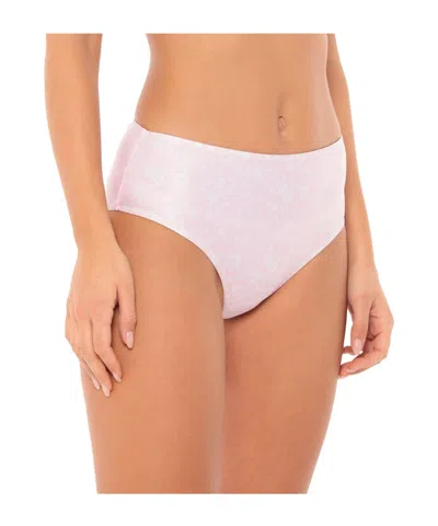 Ganni Floral-print Bikinis In Pink