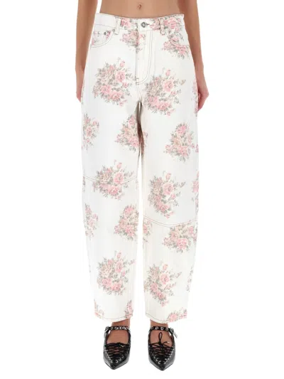 GANNI GANNI FLOWER JEANS
