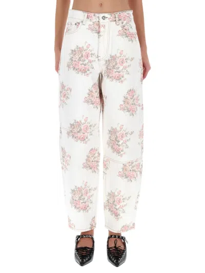 GANNI FLOWER JEANS