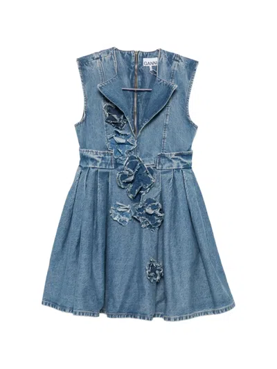 Ganni Dress Woman Color Blue