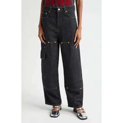 GANNI GANNI FLUFFY CARPENTER JEANS