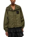 Ganni Flyweight Nylon Jacket Kalamata In Green