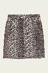 Ganni Leopard-print Strapless Organic-cotton Top
