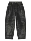 Ganni Shimmery Foil Stary Jeans