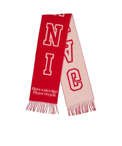 Ganni Football Fan Scarf In Multi