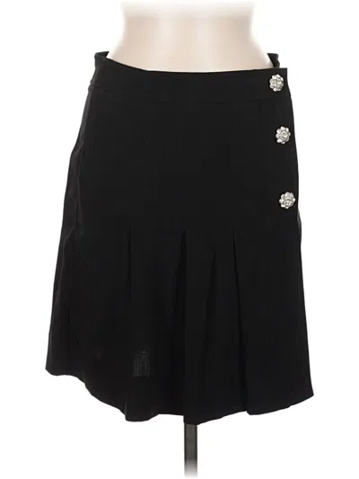 Pre-owned Ganni Formal Skirt In Black