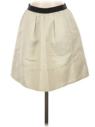 Pre-owned Ganni Formal Skirt In Ivory
