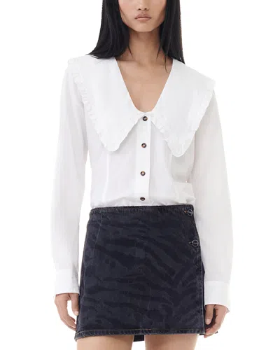 GANNI FRILL COLLAR SHIRT