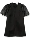 Ganni Woman Mini Dress Black Size 4 Recycled Polyester In Black
