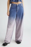 Ganni Future High-rise Wide-leg Jeans In Bleach