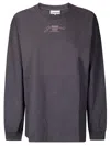Ganni Future Heavy Jersey Long Sleeve T-shirt In Phantom