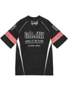 Ganni Future Mesh T-shirt In Black