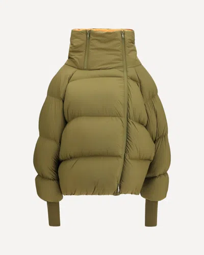 Ganni Future Puffer Jacket In Green