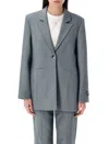 Ganni Future Melange Twill Suiting Blazer