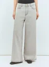 Ganni Future Wide-leg Jeans In Grey