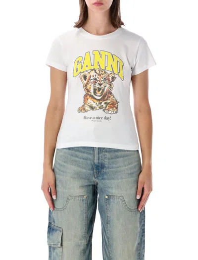 GANNI GANNI GANNI BABY FIT TIGER T-SHIRT
