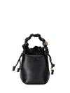 Ganni Bou Bucket Mini Bag In Black