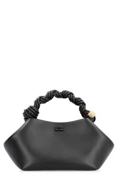 Ganni Bou Piccola Faux Leather Hand Bag In Black