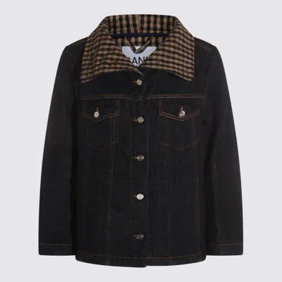 GANNI GANNI DARK BLUE DENIM JACKET