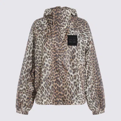 GANNI GANNI MULTICOLOR NYLON CASUAL JACKET