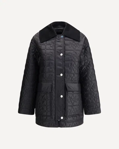 GANNI GLOSSY FINISH DOWN JACKET