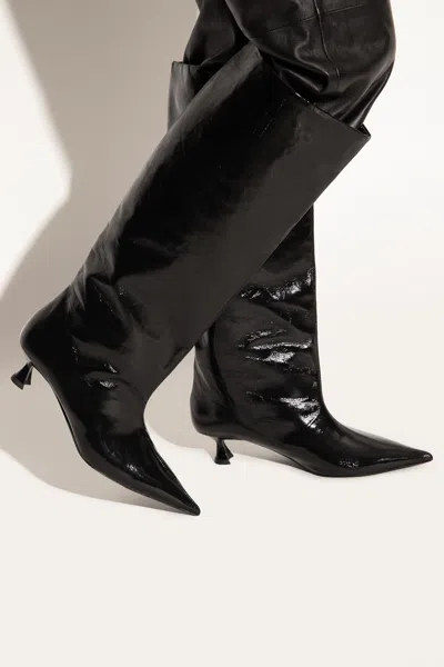 GANNI GANNI GLOSSY HEELED BOOTS