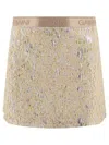 Ganni Gold And Silver Miniskirt