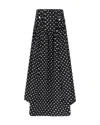 Ganni Gonna A Corsetto Polka-dot Satin Black In Black