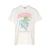 Ganni Off-white Basic Cotton Jersey Grapes Relaxed T-shirt In White
