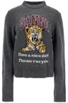 Ganni Sweaters In Grigio