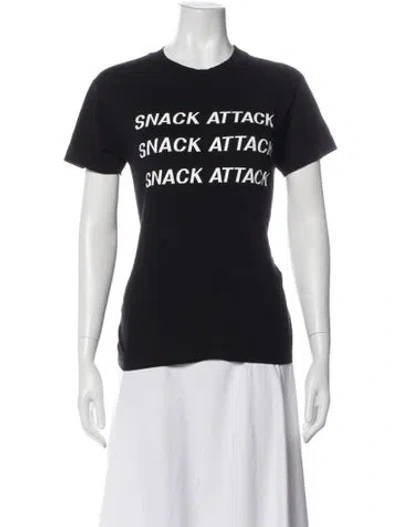 Pre-owned Ganni Graphic Print Crew Neck T-shirt In Multi