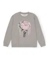 Ganni Sweaters In Gray